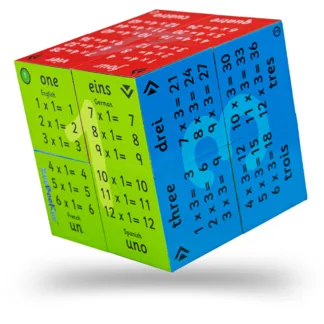 Multiplication Tables Cube Book by Zoobookoo