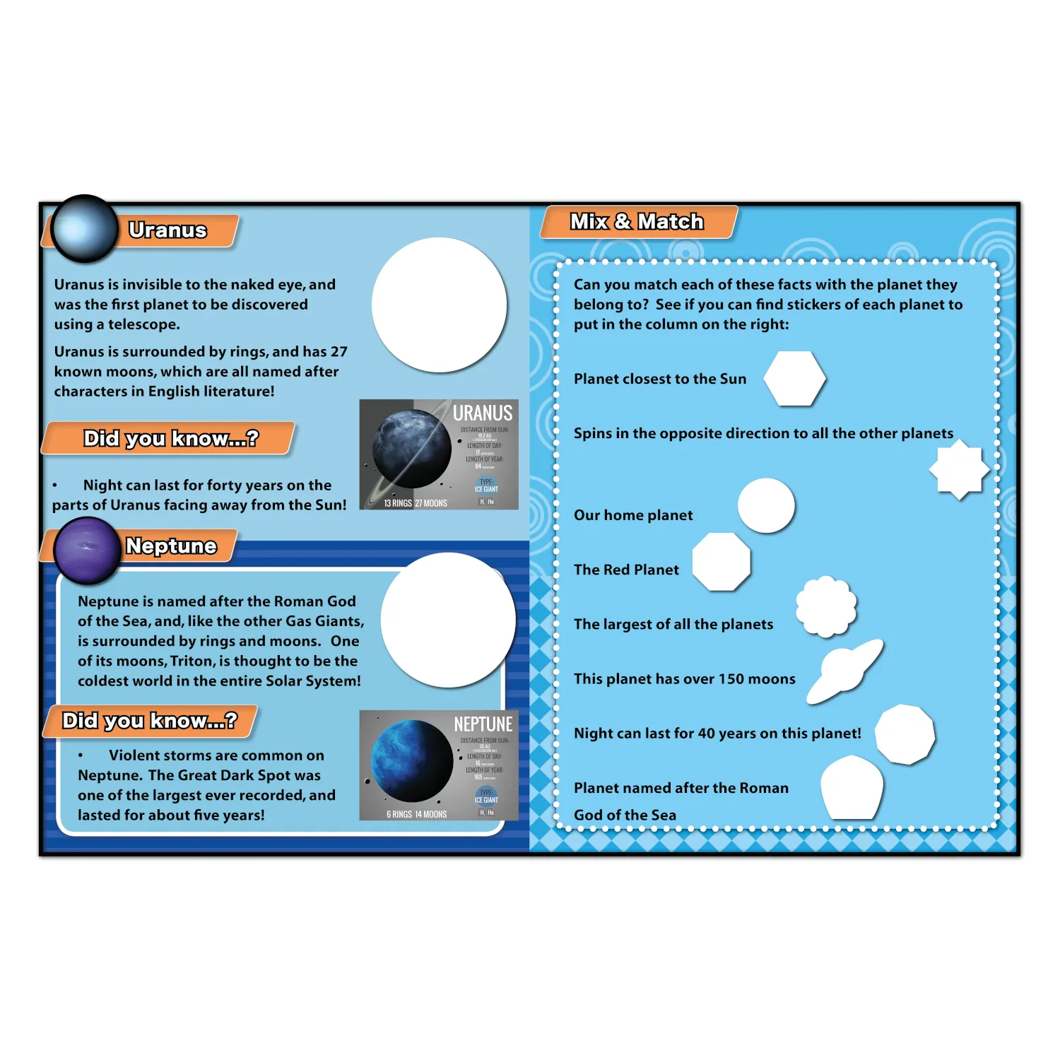 Discover Space Sticker Book by Wonders of Learning