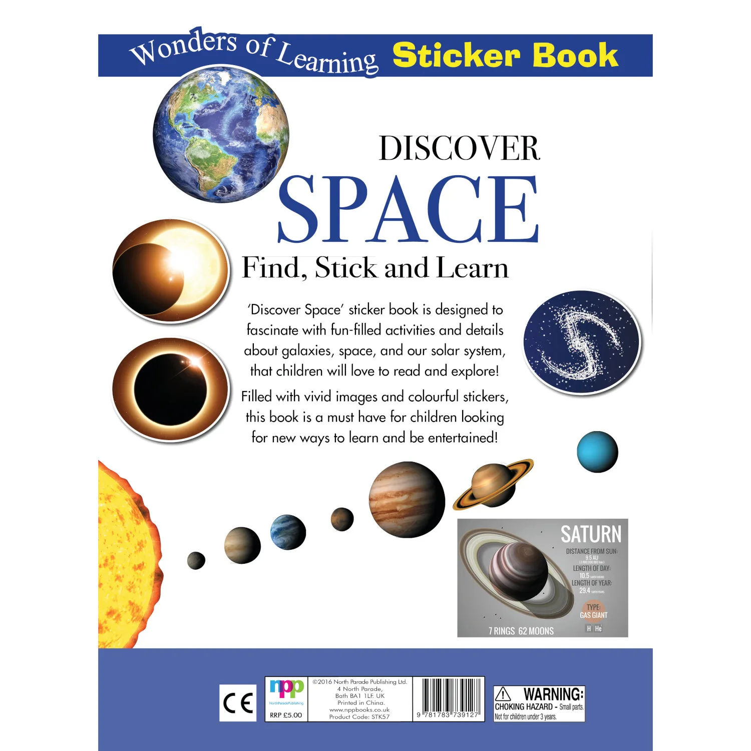Discover Space Sticker Book by Wonders of Learning