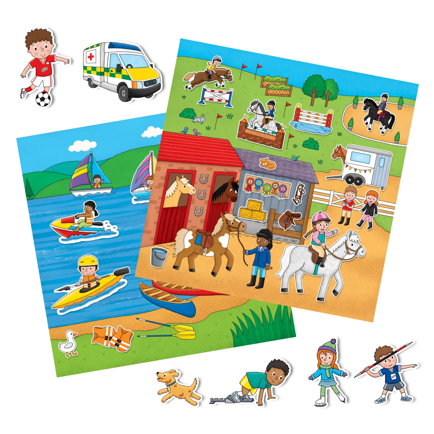 Sports Reusable Sticker Book by Galt