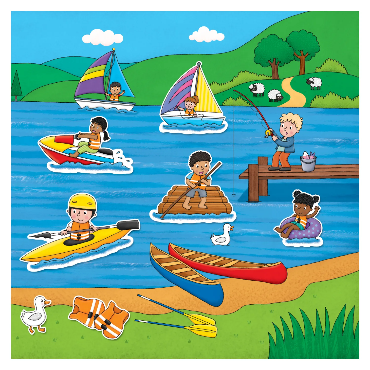 Sports Reusable Sticker Book by Galt