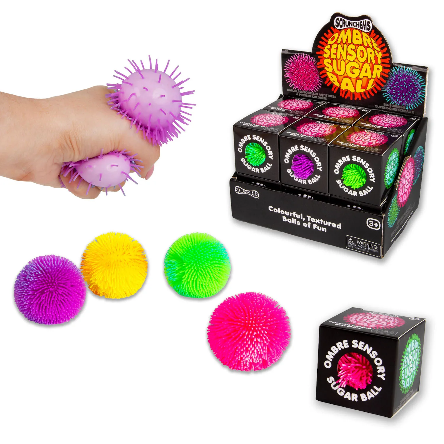 Scrunchems Ombre Sensory Sugar Ball by Tobar