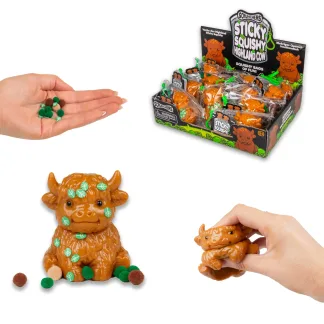 Scrunchems Sticky Squishy Highland Cow by Tobar